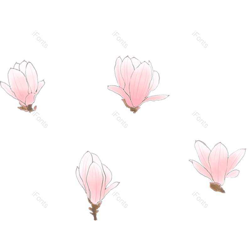 粉色花朵图片,花朵元素,手绘花朵PNG,卡通花朵免抠素材
